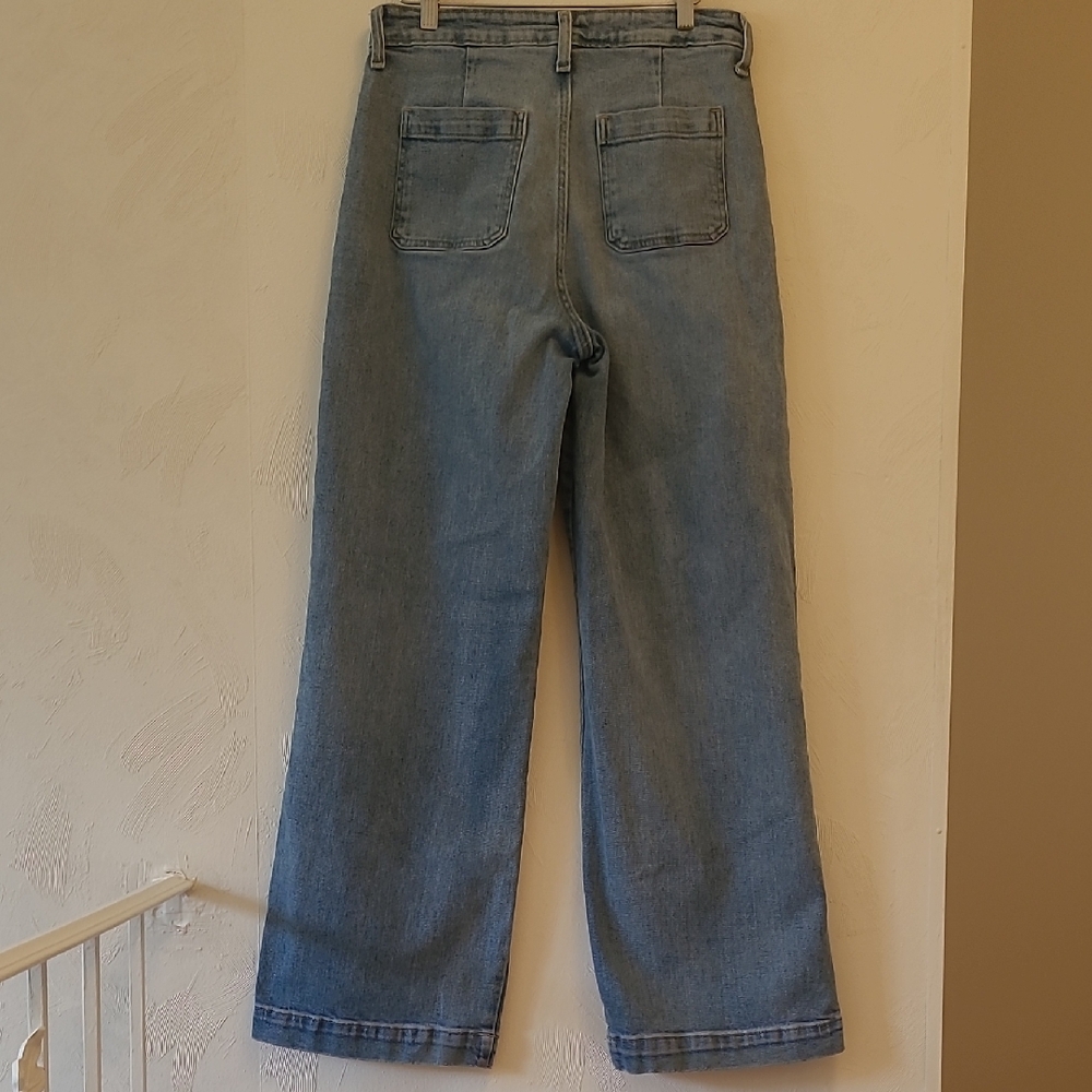 Old Navy Medium Blue Wide Leg Jeans - Picture 7 of 12